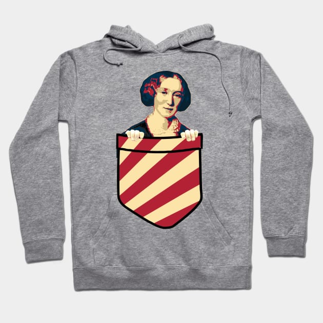 George Eliot In My Pocket Hoodie by Nerd_art